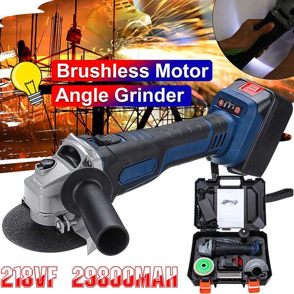 218vf 29800mah rechargeable cordless brushless electric angle grinder with 5pcs polishing ginding cutting disc for woodworking
218vf 29800mah rechargeable cordless brushless electric angle grinder with 5pcs polishing ginding cutting disc for woodworking