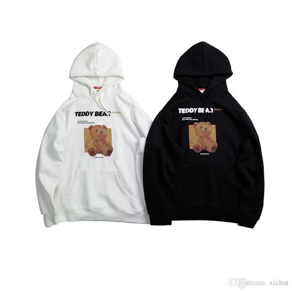 осень новый мужской женский плюшевый мишка печатный пуловер толстовки 2019 модный дизайнер толстовки с капюшоном повседневная уличная одежда, Black
осень новый мужской женский плюшевый мишка печатный пуловер толстовки 2019 модный дизайнер толстовки с капюшоном повседневная уличная одежда, Black