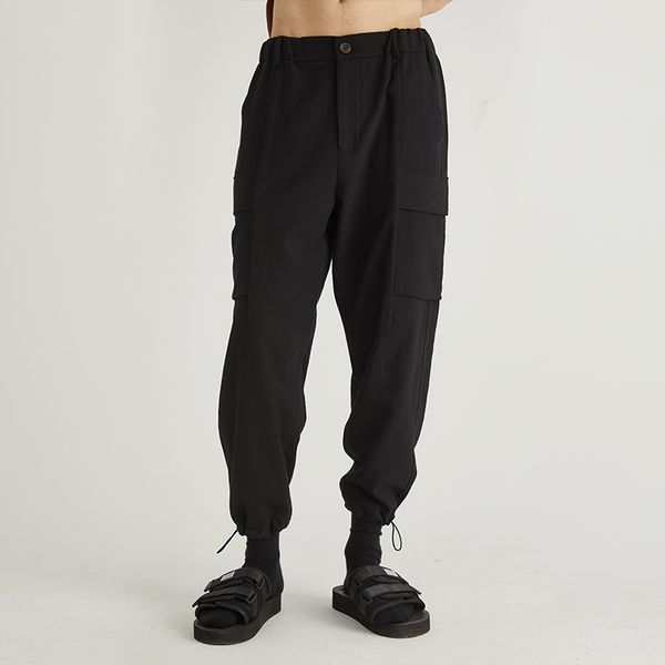 men's pants 2021 clothing gd hair stylist fashion nine-minute black rope-pulling tie-in tooling plus size costumes 27-46
men's pants 2021 clothing gd hair stylist fashion nine-minute black rope-pulling tie-in tooling plus size costumes 27-46