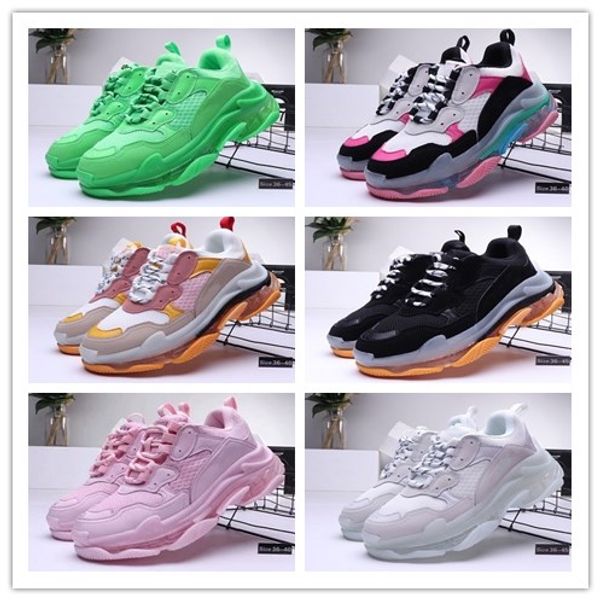 2019 paris 17fw triple-s crystal bottom green luxury dad shoes platform triple s sneakers for mens women vintage kanye old grandpa trainers
2019 paris 17fw triple-s crystal bottom green luxury dad shoes platform triple s sneakers for mens women vintage kanye old grandpa trainers