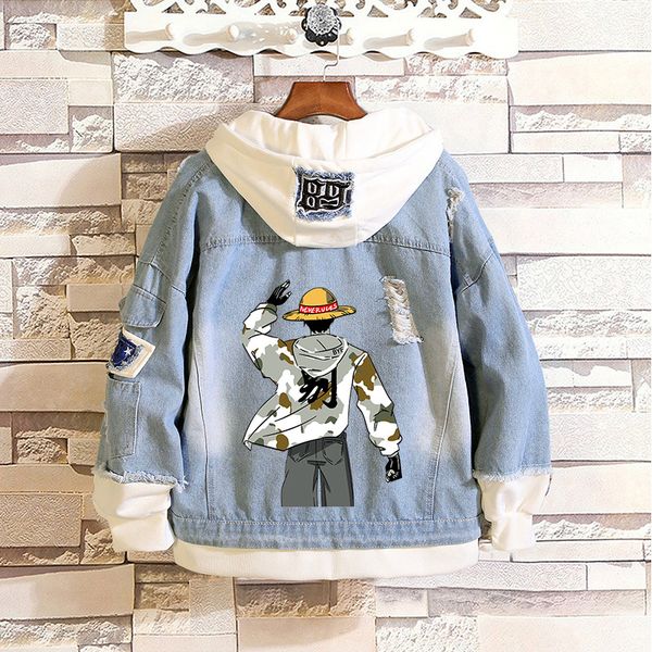 japanese men and women long-sleeved casual denim jacket couple jacket one piece king luffy denim mens coats and jackets, Black;brown
japanese men and women long-sleeved casual denim jacket couple jacket one piece king luffy denim mens coats and jackets, Black;brown