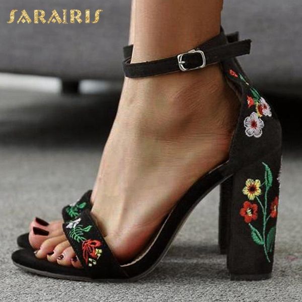 sarairis 2020 new arrivals cover heel summer sandals woman chunky high heels buckle strap embroider party shoes women pumps, Black
sarairis 2020 new arrivals cover heel summer sandals woman chunky high heels buckle strap embroider party shoes women pumps, Black