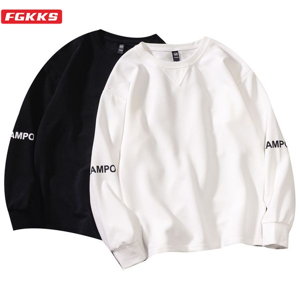 pullover fgkks men casual brand sweatshirt street trend new men's o-neck hoodies solid color long sleeve sweatshirts male, Black
pullover fgkks men casual brand sweatshirt street trend new men's o-neck hoodies solid color long sleeve sweatshirts male, Black