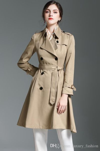 women's trench coats long classic windbreaker waterproof british new high-end english style autumn winter gabadian solid color casual s, Black;brown
women's trench coats long classic windbreaker waterproof british new high-end english style autumn winter gabadian solid color casual s, Black;brown
