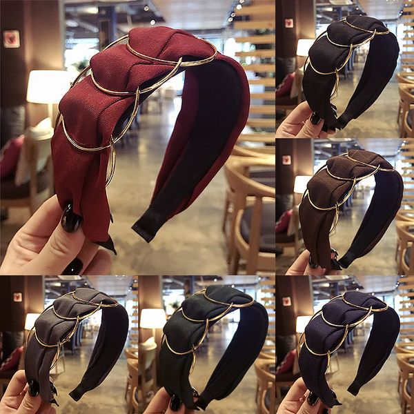 new fashion 1pc korean 6 colors comfortable soft headband for girls headdress golden ring wide head hoop hair accessories
new fashion 1pc korean 6 colors comfortable soft headband for girls headdress golden ring wide head hoop hair accessories