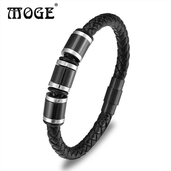 moge men leather bracelets stainless steel magnetic clasp bracelets bangles silver glod chain punk wristband men, Golden;silver
moge men leather bracelets stainless steel magnetic clasp bracelets bangles silver glod chain punk wristband men, Golden;silver