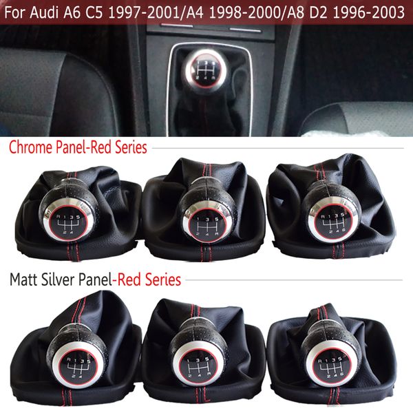 black/red car styling mt gear shift knob 5/6 speed for a6 c5 (1997-2001)/a4 (1998-2000)/a8 d2(96-03) with gaiter boot cover
black/red car styling mt gear shift knob 5/6 speed for a6 c5 (1997-2001)/a4 (1998-2000)/a8 d2(96-03) with gaiter boot cover