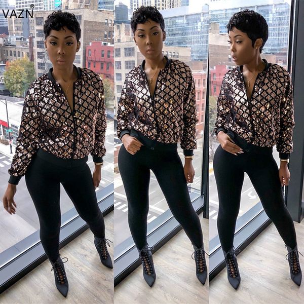 vazn autumn 2019 slim elegant fashion lady outwears plaid sequins full sleeve hole lady overalls outwears lbxz6111, Black
vazn autumn 2019 slim elegant fashion lady outwears plaid sequins full sleeve hole lady overalls outwears lbxz6111, Black