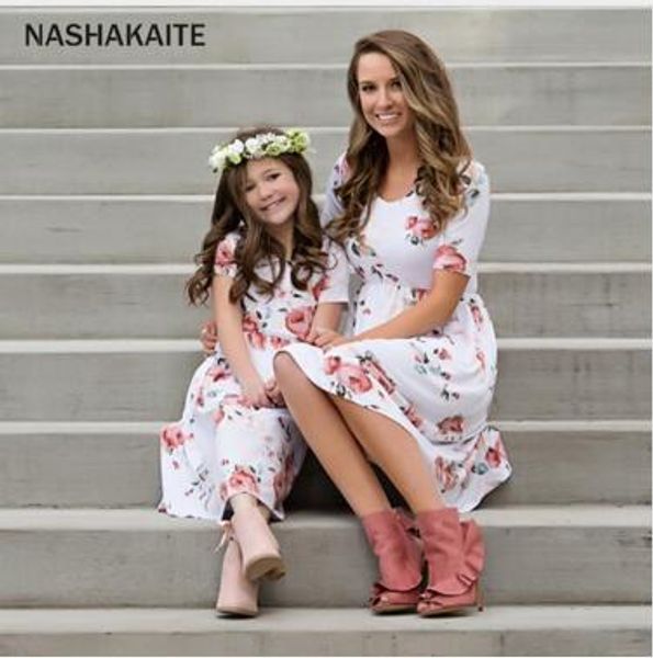 mother daughter dresses fashion 2019 floral print dress mom daughter clothes mom and daughter dress family matching clothes, Blue
mother daughter dresses fashion 2019 floral print dress mom daughter clothes mom and daughter dress family matching clothes, Blue