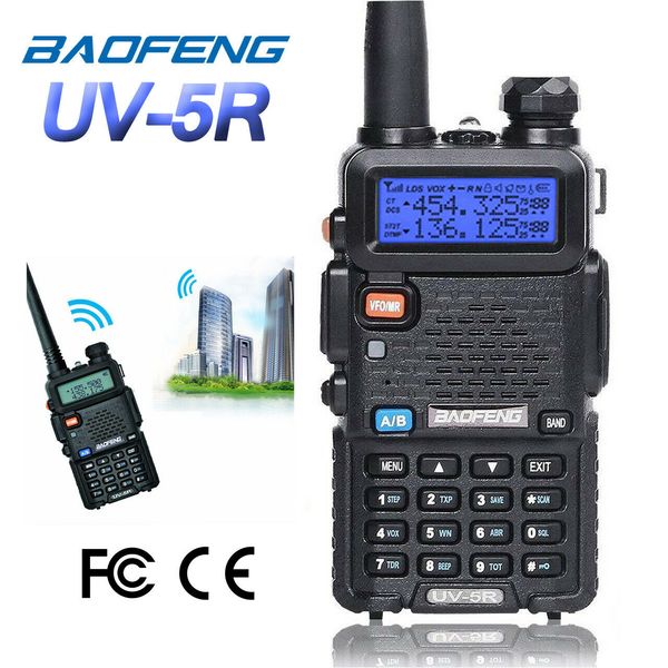 baofeng uv-5r uv5r walkie talkie dual band 136-174mhz 400-520mhz two way radio transceiver with 1800mah battery great deal
baofeng uv-5r uv5r walkie talkie dual band 136-174mhz 400-520mhz two way radio transceiver with 1800mah battery great deal