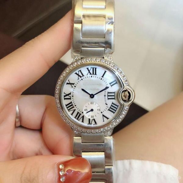 women watch 36mm ballon quartz watch steel band swiss quartz movement women v6 white wristwatches1, Slivery;brown
women watch 36mm ballon quartz watch steel band swiss quartz movement women v6 white wristwatches1, Slivery;brown