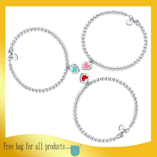 sterling silver 925 bracelet enamel heart-shaped 4mm round bead chain popular accessories high-end fine jewelry women gift, Black
sterling silver 925 bracelet enamel heart-shaped 4mm round bead chain popular accessories high-end fine jewelry women gift, Black