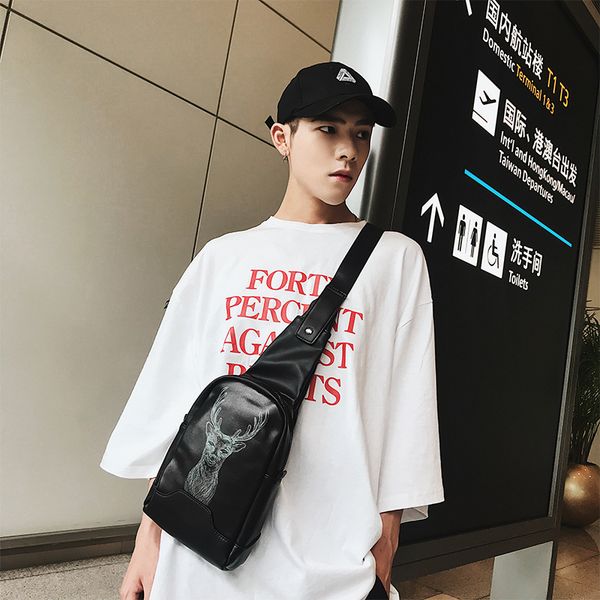 the new korean version of the young baby boobs deer pattern chest bags fashion in streets
the new korean version of the young baby boobs deer pattern chest bags fashion in streets