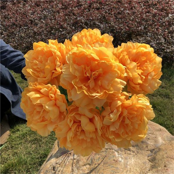 7 heads artificial silk peony flowers bouquet craft flowers floral decor for dining table wedding home christmas decoration
7 heads artificial silk peony flowers bouquet craft flowers floral decor for dining table wedding home christmas decoration