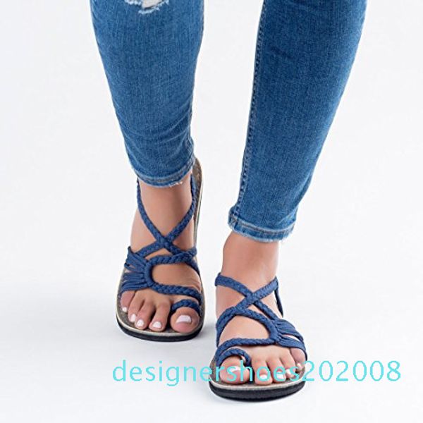new bohemia simple and versatile slippers beach bare toe flat hand-woven cross - slippers woman flip flops d08, Black
new bohemia simple and versatile slippers beach bare toe flat hand-woven cross - slippers woman flip flops d08, Black