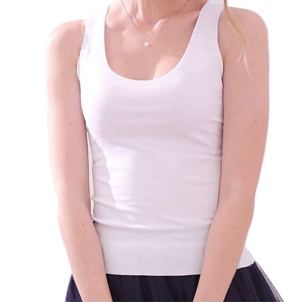 running jerseys womens summer seamless tank wide shoulder straps ice silk traceless slim vest solid color u-neck basic underwear, Black;blue
running jerseys womens summer seamless tank wide shoulder straps ice silk traceless slim vest solid color u-neck basic underwear, Black;blue