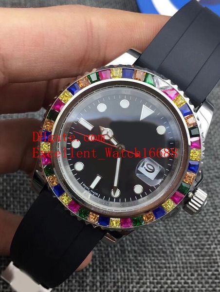 new sell mens watches 40 mm 116695 116695 rainbow diamond bezel sapphire glass black dial asia 2813 automatic rubber strap mens watch, Slivery;brown
new sell mens watches 40 mm 116695 116695 rainbow diamond bezel sapphire glass black dial asia 2813 automatic rubber strap mens watch, Slivery;brown