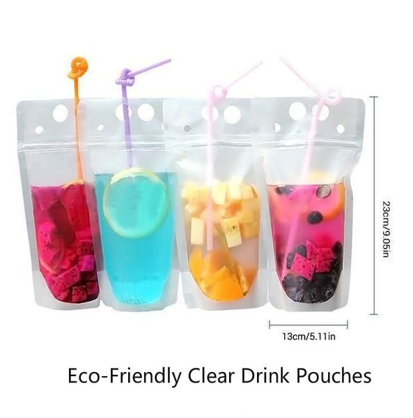 1000pcs clear drink pouches bags frosted zipper stand-up plastic drinking bag with straw holder dhl shipping fy4061
1000pcs clear drink pouches bags frosted zipper stand-up plastic drinking bag with straw holder dhl shipping fy4061