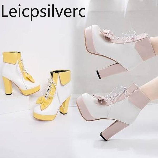 women's boots new autumn and winter butterfly knot color matching high heel short tube women's shoes plus size 34-48 11cm high, Black
women's boots new autumn and winter butterfly knot color matching high heel short tube women's shoes plus size 34-48 11cm high, Black