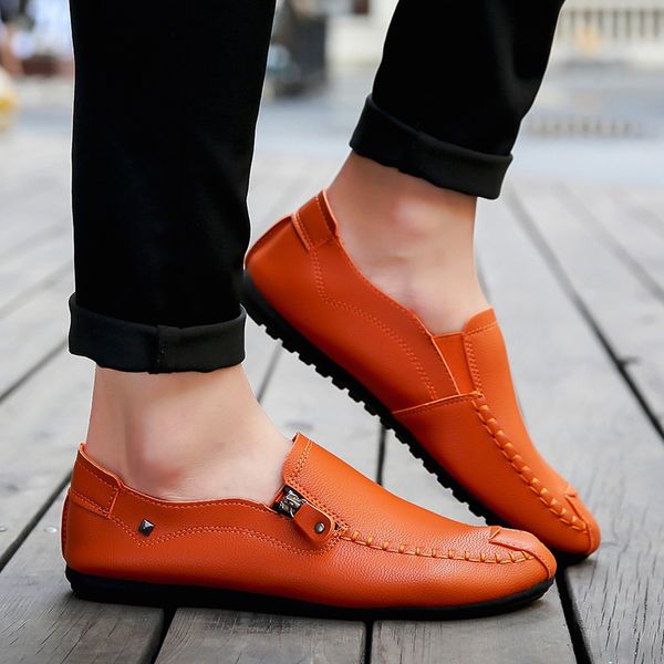 cpcook 2018 fashion summer soft moccasins men loafers leather shoes male flats driving shoes british style white orange, Black
cpcook 2018 fashion summer soft moccasins men loafers leather shoes male flats driving shoes british style white orange, Black