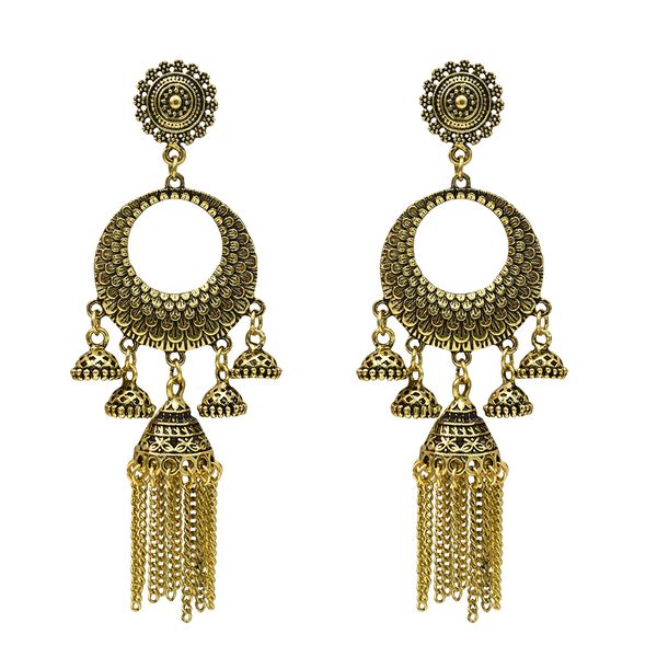 new trendy vintage bollywood ethnic gold silver tassel chain shape drop dangle earrings for women jewelry
new trendy vintage bollywood ethnic gold silver tassel chain shape drop dangle earrings for women jewelry