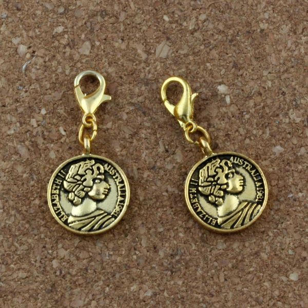 50pcs/lots antique gold elizabeth ii alloy charms bead with lobster clasp fit charm bracelet diy jewelry 15.8x33mm a-371b, Bronze;silver
50pcs/lots antique gold elizabeth ii alloy charms bead with lobster clasp fit charm bracelet diy jewelry 15.8x33mm a-371b, Bronze;silver