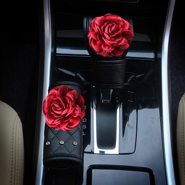 crystal red rose flower car handbrake cover gear shifter knob cover rhinestone leather auto car accessories for girls
crystal red rose flower car handbrake cover gear shifter knob cover rhinestone leather auto car accessories for girls
