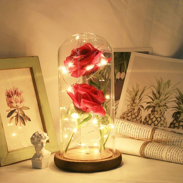 2 roses party valentine's day rose glass cover eternal flower romantic immortality wedding decoration floral decor festival
2 roses party valentine's day rose glass cover eternal flower romantic immortality wedding decoration floral decor festival