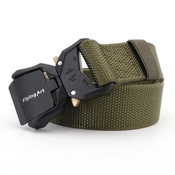 tactical belt aluminium alloy buckle nylon weave belt 125cm hiking camping trekking hunting training battle, Black;gray
tactical belt aluminium alloy buckle nylon weave belt 125cm hiking camping trekking hunting training battle, Black;gray