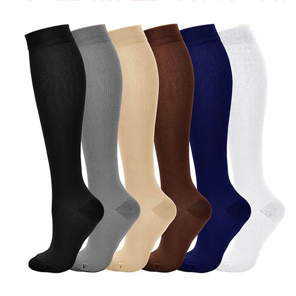 6 pair/set nylon anti-fatigue knee high compression socks calf foot support stockings s-xxl mens womens socks 0, Black
6 pair/set nylon anti-fatigue knee high compression socks calf foot support stockings s-xxl mens womens socks 0, Black