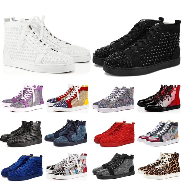 luxury red bottoms triple black white studded spikes flats designer shoes glitter party lovers genuine leather casual rivet sneakers 35-46, White;red
luxury red bottoms triple black white studded spikes flats designer shoes glitter party lovers genuine leather casual rivet sneakers 35-46, White;red