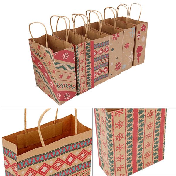 6/12 pcs christmas gift bags kraft paper bag kids party favors box christmas decorations candy gift bags
6/12 pcs christmas gift bags kraft paper bag kids party favors box christmas decorations candy gift bags