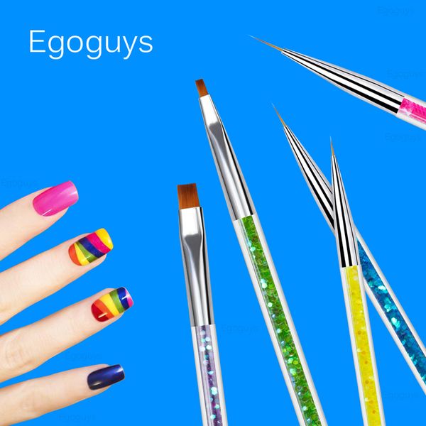 double-end nail polish uv gel painting brush gem dotting pen flower pattern drawing liner extension builder varnishes diy tools, Yellow
double-end nail polish uv gel painting brush gem dotting pen flower pattern drawing liner extension builder varnishes diy tools, Yellow