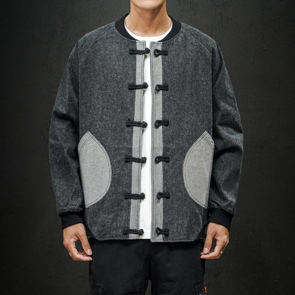 men's jackets chinese style gray men fashion brand designer personality crop design casual jacket zipper autumn clothes 7706, Black;brown
men's jackets chinese style gray men fashion brand designer personality crop design casual jacket zipper autumn clothes 7706, Black;brown