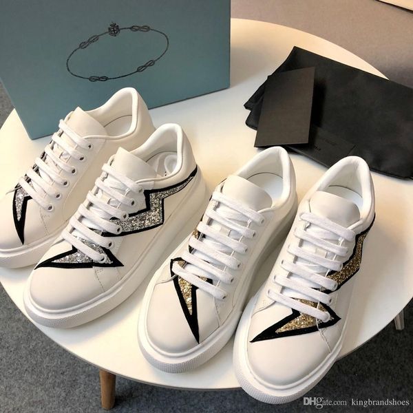 2019 style women casual sports white shoes genuine leather sneakers lace-up platform casual shoes, Black
2019 style women casual sports white shoes genuine leather sneakers lace-up platform casual shoes, Black