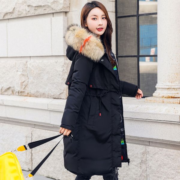 women's down & parkas both two sides can wear winter long jacket for women thick hooded with fur collar slim mujer plus size kobieta ku, Black
women's down & parkas both two sides can wear winter long jacket for women thick hooded with fur collar slim mujer plus size kobieta ku, Black