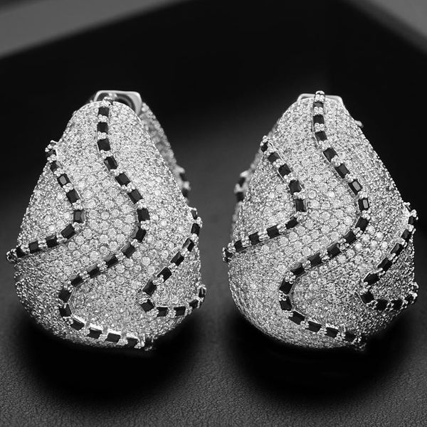 godki fashion 3tone cubic zirconia earrings trendy charms dubai big round hoop statement earring for women wedding jewelry, Golden;silver
godki fashion 3tone cubic zirconia earrings trendy charms dubai big round hoop statement earring for women wedding jewelry, Golden;silver