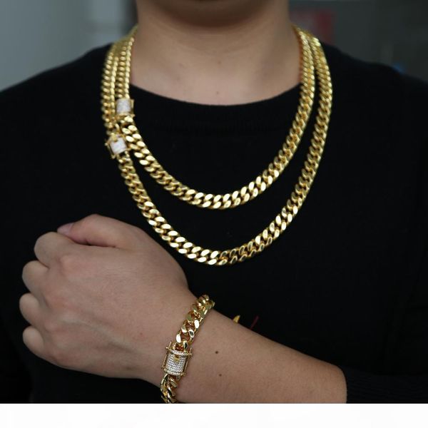 2018 gold filled rock hip hop men boy jewelry wide cuban link chain micro pave cz clasp cool miami bracelet necklace set, Silver 
2018 gold filled rock hip hop men boy jewelry wide cuban link chain micro pave cz clasp cool miami bracelet necklace set, Silver