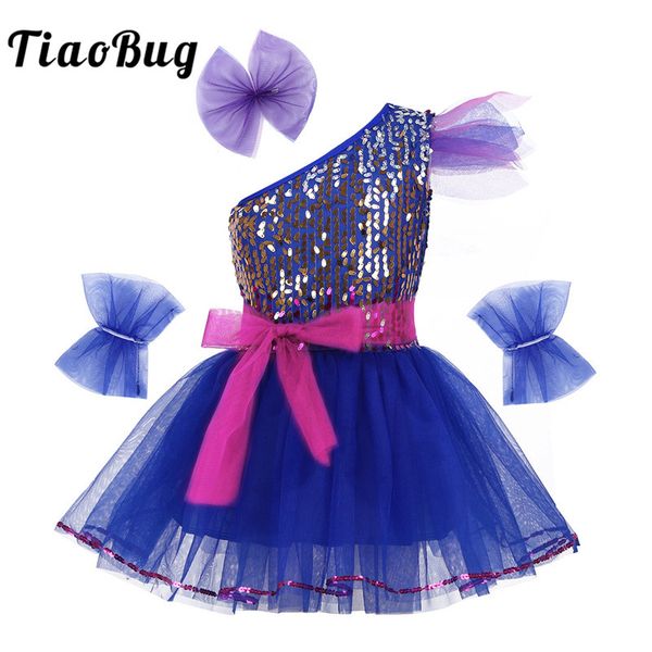 tiaobug kids teens one-shoulder sequined ballerina dance wear ballet tutu mesh dress set girls lyrical stage jazz dance costume, Black;red
tiaobug kids teens one-shoulder sequined ballerina dance wear ballet tutu mesh dress set girls lyrical stage jazz dance costume, Black;red