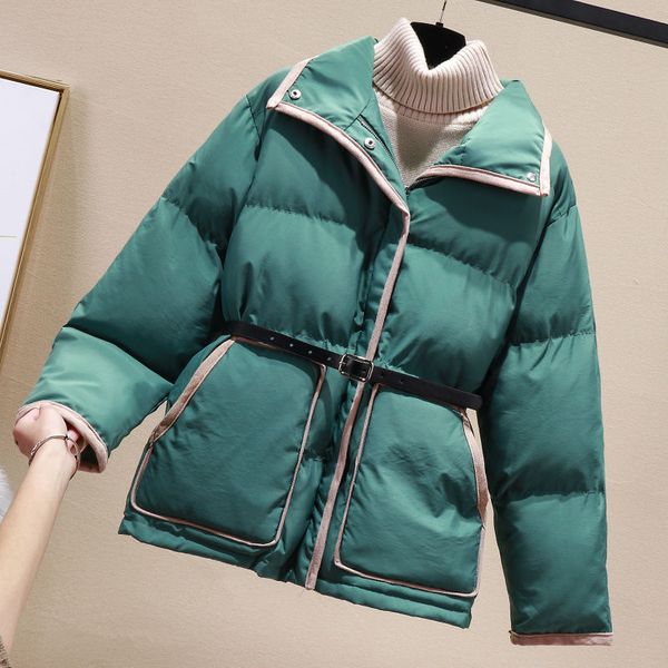 women's down cotton winter jacket with belt stand collar parkas mujer warm coat woman casual cotton outerwear winter coat c5835, Tan;black
women's down cotton winter jacket with belt stand collar parkas mujer warm coat woman casual cotton outerwear winter coat c5835, Tan;black