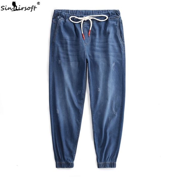 drawstring waist soild casual pencil pants men skinny ankle-length jeans trousers male ripped hole streetwear summer clothing, Blue
drawstring waist soild casual pencil pants men skinny ankle-length jeans trousers male ripped hole streetwear summer clothing, Blue