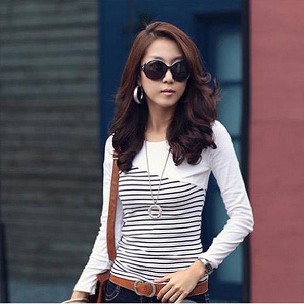 striped t shirt women clothes striped tshirt long sleeve womens clothing t -shirts cotton casual tee shirt femme poleras mujer trend, White
striped t shirt women clothes striped tshirt long sleeve womens clothing t -shirts cotton casual tee shirt femme poleras mujer trend, White