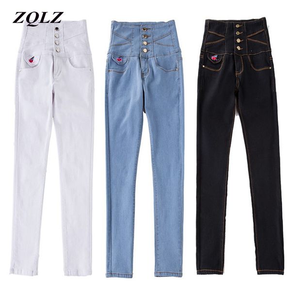 zqlz embroidery plus size s-6xl jeans woman 2018 high waist black pencil denim pants women skinny washed ruched trousers femme, Blue
zqlz embroidery plus size s-6xl jeans woman 2018 high waist black pencil denim pants women skinny washed ruched trousers femme, Blue