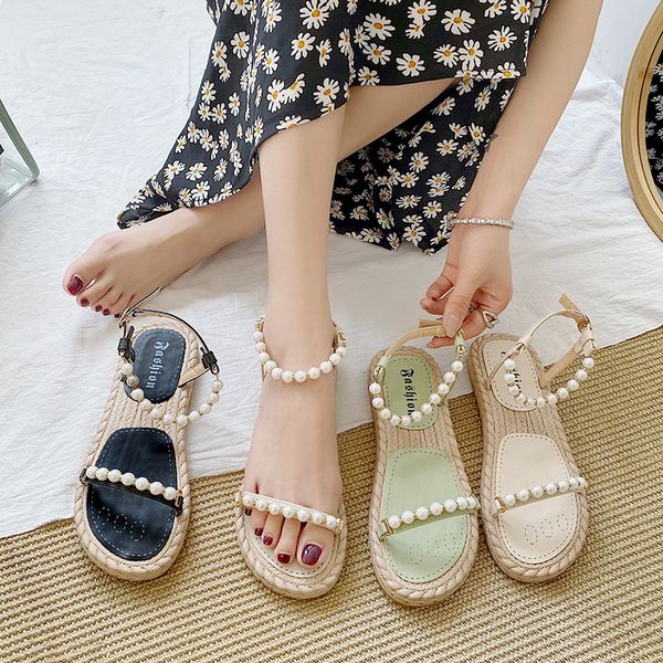 2020 sandals all-match female shoe ladies shoes summer clear heels buckle strap women's woman for flat low beige fashion, Black
2020 sandals all-match female shoe ladies shoes summer clear heels buckle strap women's woman for flat low beige fashion, Black