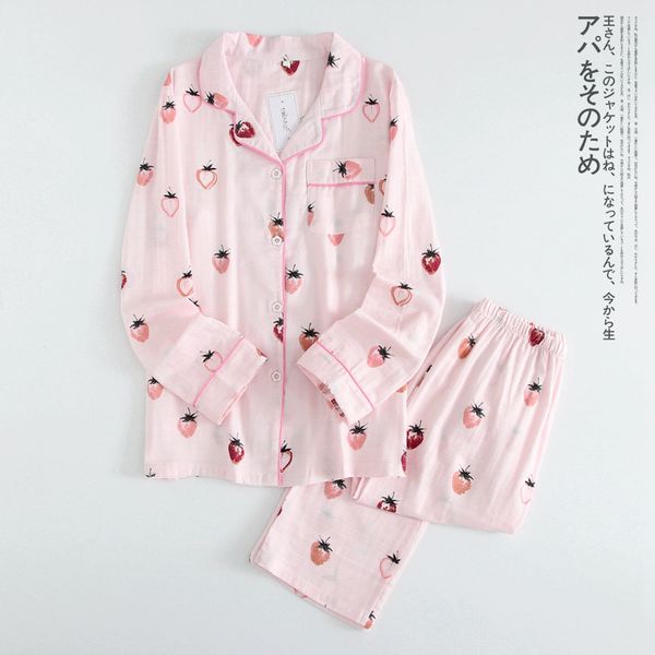 strawberry print 100% cotton women pajamas long sleeve long pants pink pijama summer plus size home pijama mujer, Blue;gray
strawberry print 100% cotton women pajamas long sleeve long pants pink pijama summer plus size home pijama mujer, Blue;gray