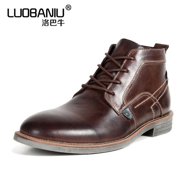 us7-11 mens round toe genuine leather boots business man formal dress oxfords casual ankle boots winter wedding shoes, Black
us7-11 mens round toe genuine leather boots business man formal dress oxfords casual ankle boots winter wedding shoes, Black