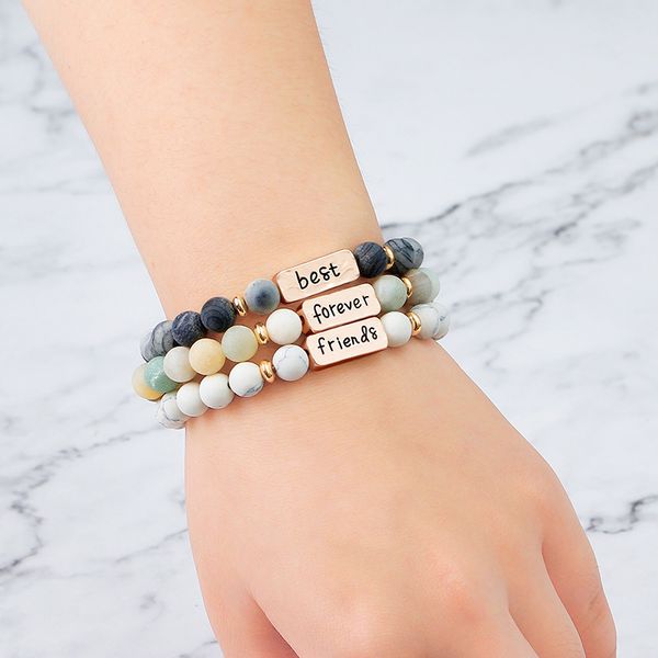european and american fashion couple lettering bracelet friends forever girls bracelet zj-1152, Black
european and american fashion couple lettering bracelet friends forever girls bracelet zj-1152, Black