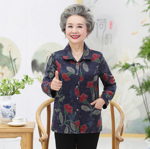 thin coat spring fall women printed shirt casual plus size middle age mother long sleeves blouse grandma clothes, White
thin coat spring fall women printed shirt casual plus size middle age mother long sleeves blouse grandma clothes, White