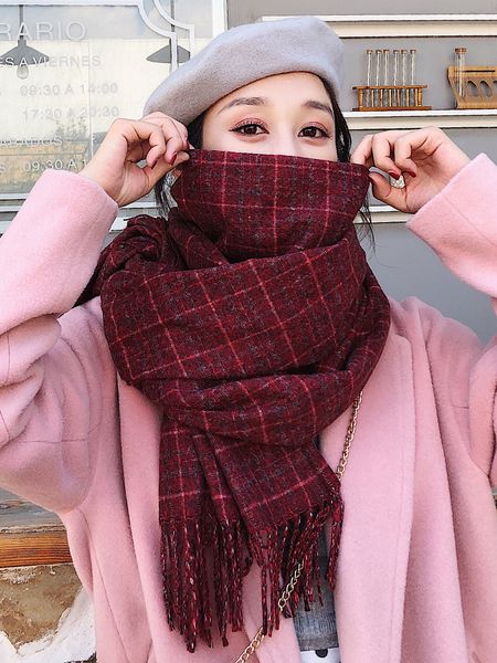 brand scarf autumn winter female korean department all kinds of thickened warm bib female original and lodging long plaid shawl, Blue;gray
brand scarf autumn winter female korean department all kinds of thickened warm bib female original and lodging long plaid shawl, Blue;gray