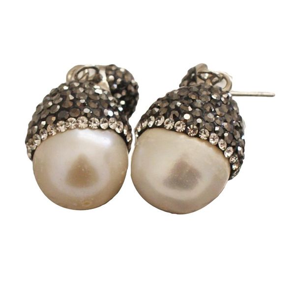 classic water drop shell dangle earrings women handmade black cz crystal drop earrings ladies statement vintage wedding jewelry, Silver
classic water drop shell dangle earrings women handmade black cz crystal drop earrings ladies statement vintage wedding jewelry, Silver